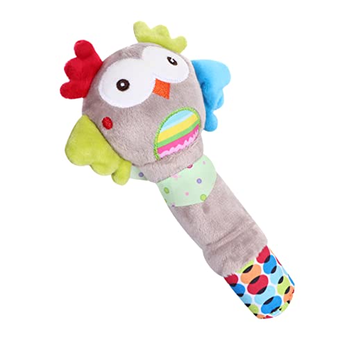 Totority 1個 Bb スティック 早期 発達 おもちゃ 赤ちゃん トレーニング おもちゃ ぬいぐるみ 動物 おもちゃ 幼児 ハンドベル ガラガラ 音 おもちゃ 赤ちゃん おもちゃ 手 グリッ