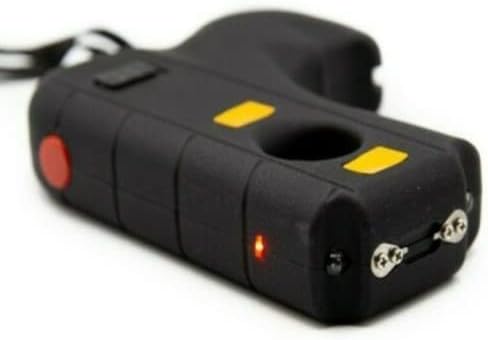 Outdoor Self-Defense Tools Stun Gun Strong Light Flashlight High-Voltage Defense Weapon Stun Rod 60 Million Volts, Black
