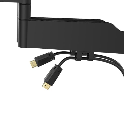 Hama Supporto Da Parete Per Tv Orientabile, Inclinabile, Sottile (Supporto Da Parete Per Tv 37-90 Pollici, Vesa Da 100 X 100 A Vesa 600 X 400, Fino A 40 Kg, Supporto Estraibile, Gestore Cavi, Con - 15