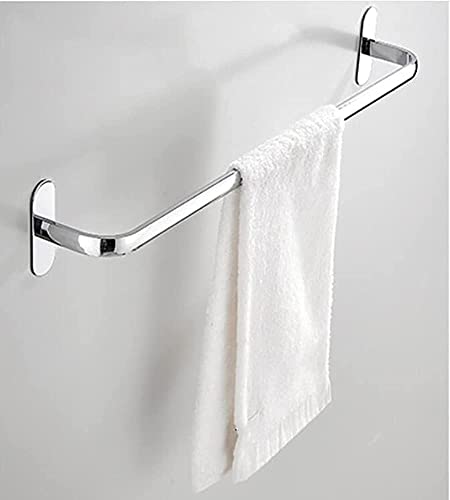 - Estante, toallero doble, toallero de acero inoxidable cromado, toallero montado en la pared con 2 barras, toallero para cocina, baño, 40 cm / B