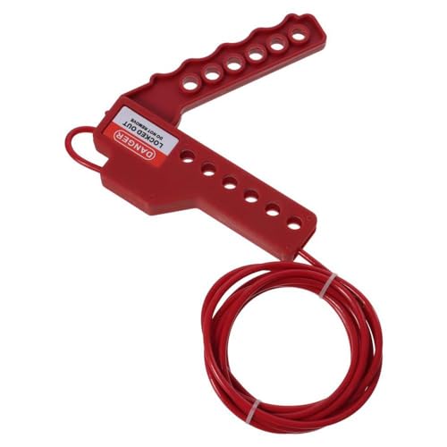 SHUATI Dispositivo de bloqueio de cabo de segurança 2,4 m de diâmetro de 3,5 mm, bloqueio de cabo ec