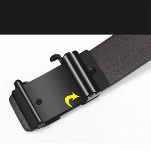 Men’S 3.8Cm Split Leather Metal Automatic Buckle Casual Belt Luxury Quality Solid Strap For Everyday Wear With Jeans4