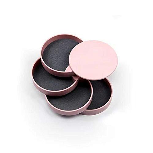 Preisvergleich Produktbild DULING Schmuckschatulle, Schmuckschatulle, drehbare Schmuckschatulle, verwendet für Halskette Armband Ring Ohrring Kleinteile Aufbewahrungsschachtel rosa 10 * 10 * 10