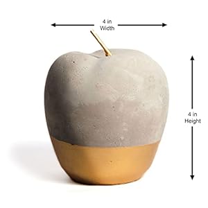 Decorative Concrete Apple, Modern European Apple-Shaped Décor, Gold Apples for Home Decoration, Hand-Painted Gold Artificial Fruit Crafts, Decorative Fruits, Handmade Home Decor Decorative Concrete Apple Modern European Apple Shaped Decor Gold Apples for Home Decoration Hand Painted Gold Artificial Fruit Crafts Decorative Fruits Handmade Home Decor