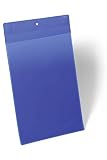 Durable Kennzeichnungstasche plus (A4 hoch) Packung à 10 Stück, blau, 174707