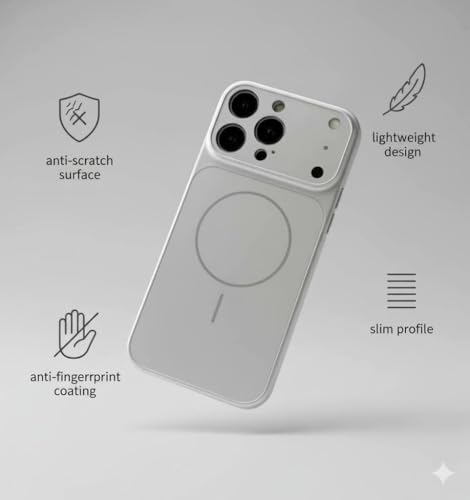 Image of for iPhone 11 Pro |Convert to 17 pro /17 Pro Max Style Premium Back Glass Converter Cover Magnetic Case for iPhone 11 Pro |Convert to 17 pro /17 Pro Max (Silver)