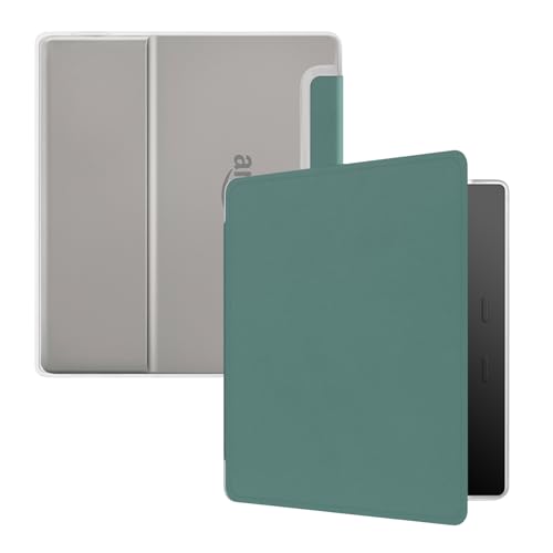 Hülle für 7 Kindle Oasis (3. Generation-2017 Release) Ultra Clear Soft Flexible Transparent TPU Back Cover mit Auto Sleep/Wake für Kindle Oasis (Modell NO. S8IN4O) Dunkelgrün
