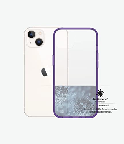 PanzerGlass™ ClearCaseColor™ Étui Antichoc Compatible avec l'iPhone 13 - Édition limitée Grape, étui Rigide de Protection Militaire pour iPhone 13 Case.