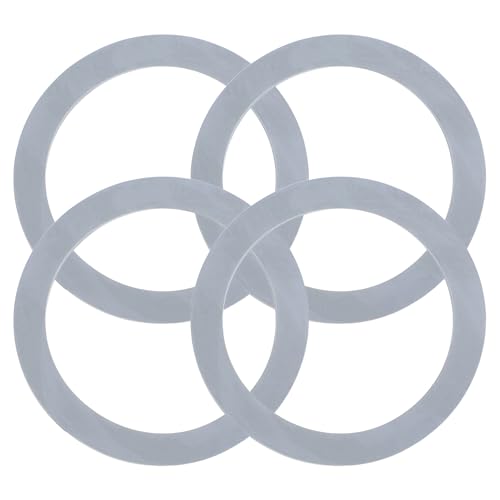 Beaupretty 4 Juntas de Goma para Licuadora Compatibles, Repuesto de Anillos de Sellado Resistentes para Exprimidor, Color Gris, Piezas de Recambio Impermeables para Cocina