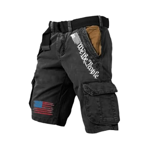 Pantalon cargo imprimé patriotique pour la randonnée, le camping et l'aventure