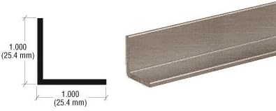 CRL 1 Brushed Nickel Angle Extrusion - 12 ft long