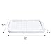 Amazon Basics 35-Inch Padded, Dog & Pet Bolster Bed, White, 35.04