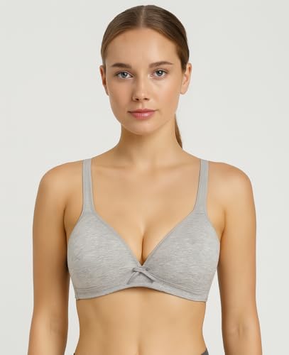 Image of Viola's Secret 6 Pack of Color Print T-Shirt Bras B Cup C Cup and D Cup