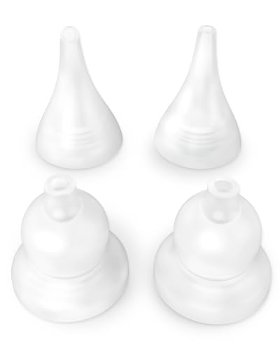 Image of Baby Nasal Aspirator Replacement Tips, 4Pcs Food-Grade Silicone Tips for Newborns, Toddlers, Compatible with GROWNSY / Watolt / LittleTora / HEYVALUE / Cocobela / HailiCare/ KIDIRA / TEQIN/ X-Bosak