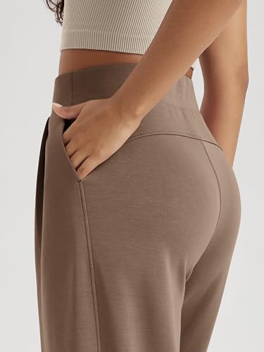 Image of ODODOS Modal Soft Wide Leg Pants for Women High Waist Casual Relaxed Pants with Pockets-27 /29 inch / 31 inch Inseam