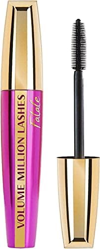 ماسكارا تمنحك حجمًا وكثافة أكبر لرموشك من لوريال باريس، لون فاتال بلاك