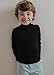 Volunboy Boys Mock Turtleneck 3T Long Sleeve Thermal Shirts Girls White High Neck Shool Basic Tees Fall Winter Pullover Warm Tops (Black+White+Grey, 3-4T)