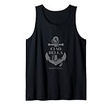 Ciao Bella Italian Mediterranean Sea a Anchor Nautical Tank Top