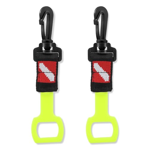 2 Pack Dive Regulator Holder with Clip and Ring