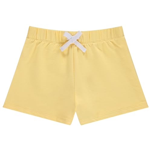Image of BTween 4 Pack Girls Shorts, Cotton French Terry Shorts for Girls, Kids Summer Clothing