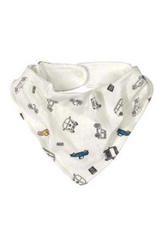 Macacão Manga Longa Bebê Menino Bandana 100% Algodão Up Baby Carrinhos Bege (RN 0-3 meses)