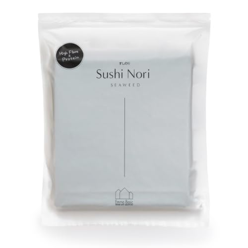 Emma Basic - South Korean Seaweed Sushi Nori 50 full sheets | Young & Crunchy | High Protein | High Fibre