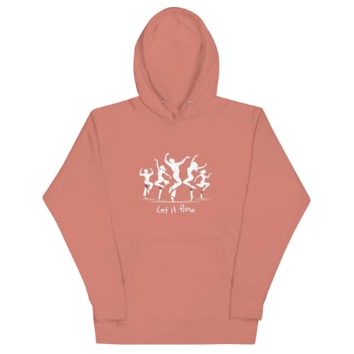 Sweat à capuche rose oversize stylé sweat de danse pour adulte