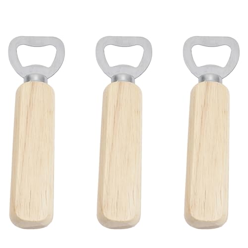 3 Stück Flaschenöffner, Natur Kronkorkenöffner, Tragbare Kapselheber geschenke öffner Personalisierter für Männer Bier öffner
