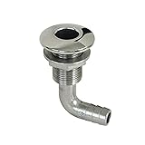 Borddurchlass Edelstahl Schlauchanschluss 16mm- Für Schlauch-Ø mm: 16