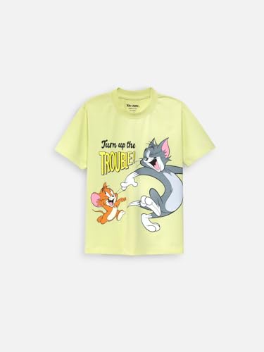 Image of Nap Chief Kids Cotton Official Tom & Jerry Co ord Set for Boys & Girls, T Shirt and Shorts for Casual Wear