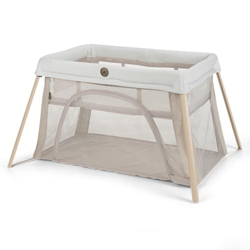 Image of Maxi-Cosi Calao Travel Playard, Infant Bassinet, Toddler Playpen, Portable, Lightweight, Foldable, Easy Setup, with Carry Bag, Breathable Mesh, Classic Oat