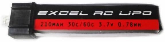 Excel Lipos Excel RC 210mah 30C/60C Burst 1S Lipo