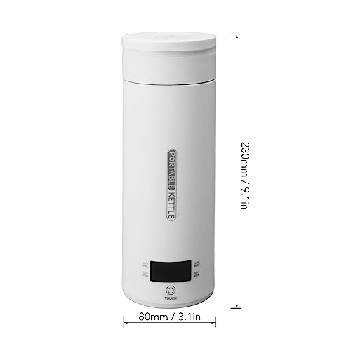 Hervidor eléctrico portátil 500ml acero inoxidable 304 miniatura 2