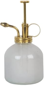 Modern Sprout Plant Mister, 8 oz Indoor Watering Can, Aesthetic Plant Sprayer & Water Mister Spray Bottle, Garden Watering Can for Seed Starting, Vintage-Inspired Gift for Fathers Day - White