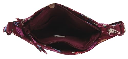 Vera Bradley Essential Extra Large Crossbody in Cotton, Holiday Hounds4