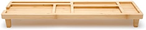 Office Desktop Computer Desk Keyboard Shelf Storage Wood Exquisite Craft Bamboo Keyboard Shelf Magnet