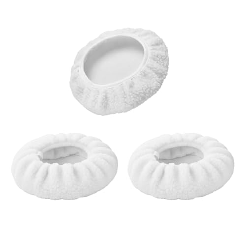 ARYIMYDP Kit Polissage Voiture 3 Pièces, Bonnet de Polissage Laine d'Agneau 220-250mm pour Polisseuse Orbitale, Compatible Lustreuse Auto Einhell