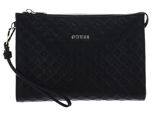 Pouch GUESS Black sacoche main femme et homme pour ranger accessoires