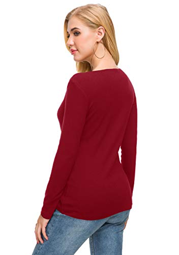 Image of Afibi Women V Neck Zip Front Long Sleeve Casual Top Blouse Shirt /Cardigan