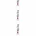 Offray I Love My Dog Craft Ribbon, 5/8-Inch x 12-Feet, White & Red