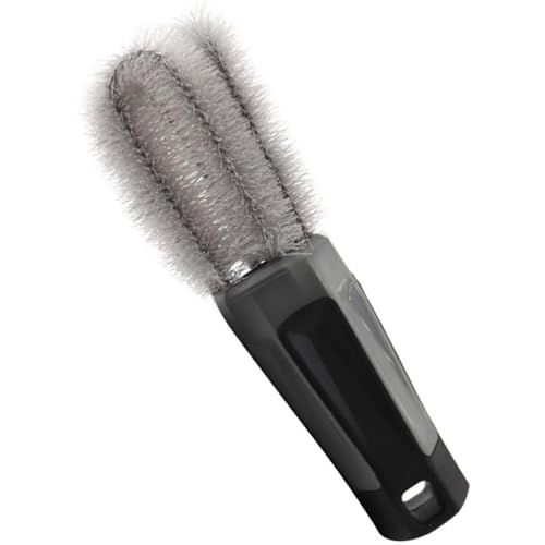 ULTECHNOVO Lug Nut Brush for Car Detailing, Flexible Wheel Rim Brush with Soft Bristles for Deep Hub Cleaning, 7.27-Inch Multi-Purpose Auto Detail Tool for Car Motorcycle & Exhaust Tips