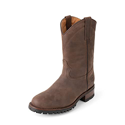 Men's Track Sole Leather Roper Boot Style 10003