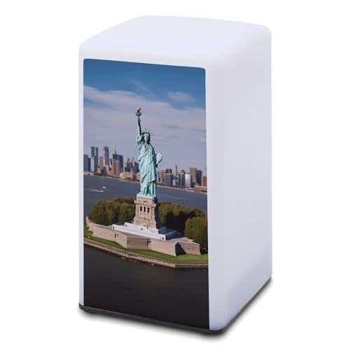 WYUSPGK Lampe de table à piles Statue de la Liberté à New York Lampe de table pour chambre à coucher, salon, bureau