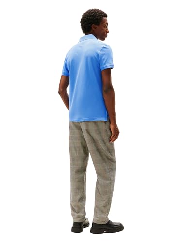 Image of Tommy Hilfiger Men's Short Sleeve Polo Shirts in Slim Fit with Stretch and Organic Pique Cotton