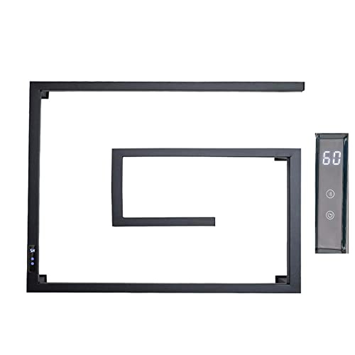 MSHENUED Secador de Toallas Portatil, Radiador Toallero Electrico con Termostato, Seca y Calienta Toallas, Toallero EléCtrico Bajo Consumo, FáCil InstalacióN, Apto para BañOs (Hardwired) Cover