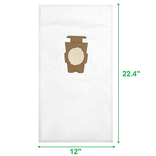 15 + 5 Pack Compatible with Vacuums 204811 Filter Plus Bags Universal Cloth Bags and Belts 301291 for F-Style and Twist-Style, and All Models Generation 4 - Sentria II 204814