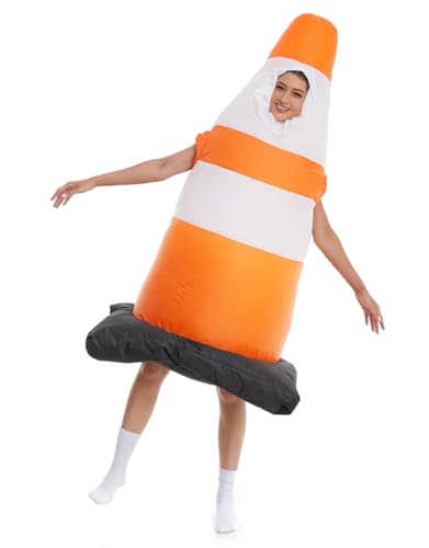 HSCTEK Adult Inflatable Traffic Cone Costume3