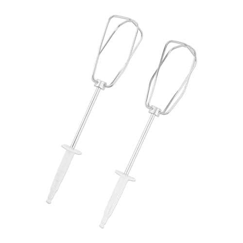 2 Piezas Batidora-Batidor Accesorio Compatible con Braun Batidora de Mano, Acero Inoxidable Batidor Reemplazo Piezas y Accesorios para HM3000 HM4644 HM5100 HM1010