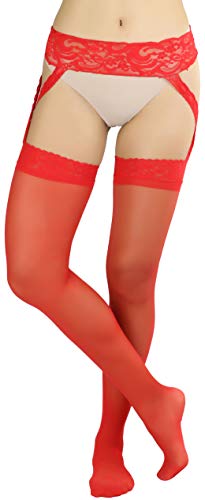 Image of ToBeInStyle Women's Suspender Pantyhose