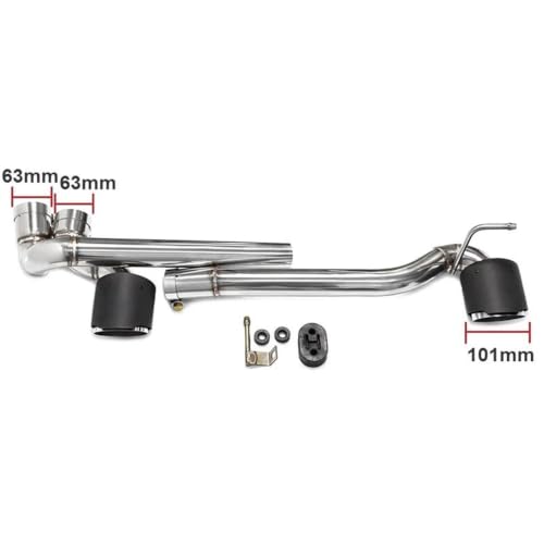 Embouts d'échappement pour BMW E90 330i conversion double sortie sans soudure